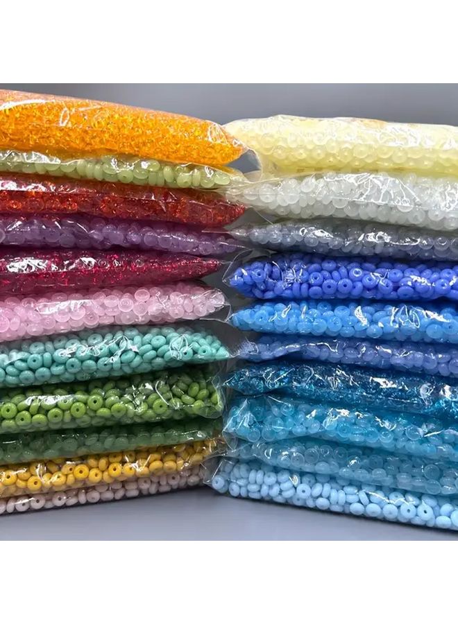1700 قطعة خرز المسبحة 3x6 مم خرز Y030 اللون 300 جرام خرز للحرف اليدوية لصنع الأساور - Image 1